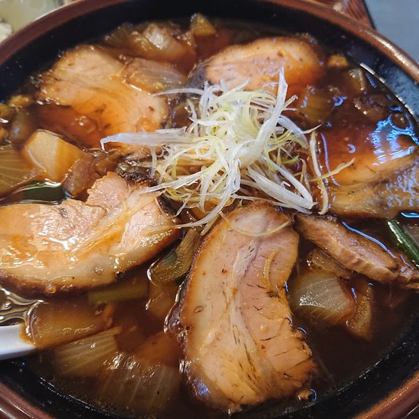 「アリランチャーシュー1200円、半ライス150円」@八平の食堂の写真