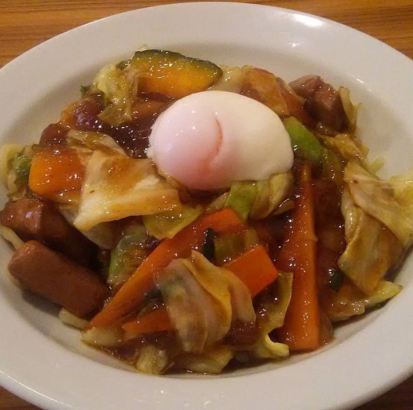 「源丸冷し 温泉タマゴ」@麺屋 源丸の写真