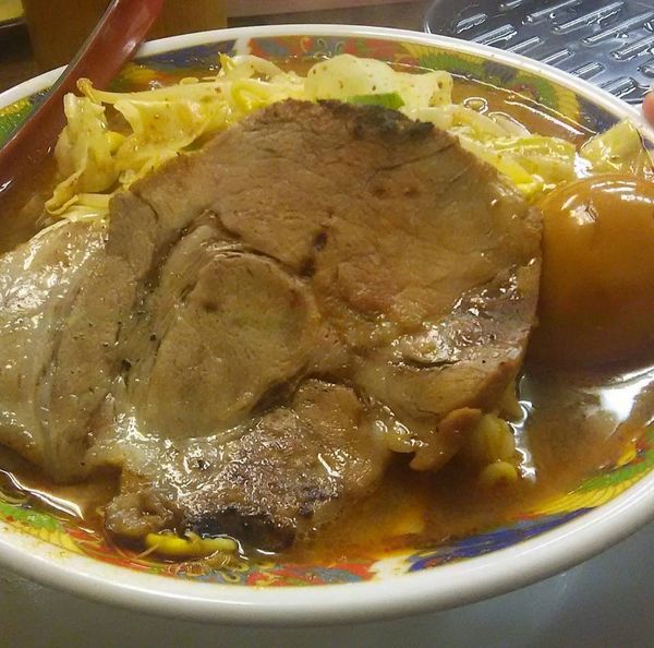 「辛唐麺 味玉」@まぐろラーメン 大門の写真