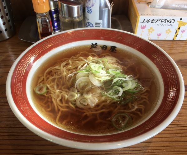 「朝ラー素ラーメン(100¥)」@中華ソバ ハマダヤ 50号バイパス店の写真