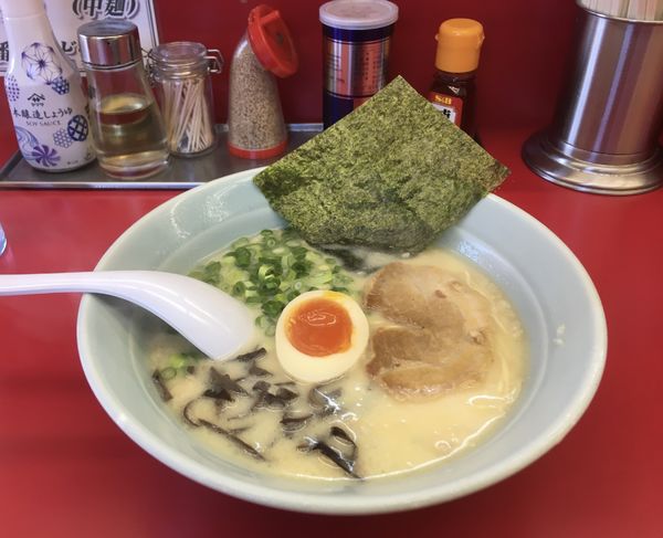 「朝ラー豚骨(380¥)」@九州ラーメン 元吉田の写真