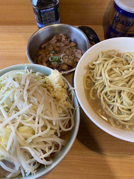 「つけ麺＋汁炙豚」@ラーメン二郎 八王子野猿街道店2の写真