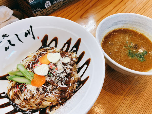 「牛すじカレーチョコつけ麺」@麺処 いし川の写真