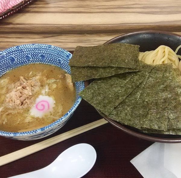 「つけめん のりトッピング」@舎鈴 プレナ幕張店の写真