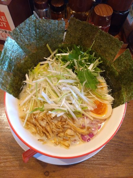 「鶏白湯塩ラーメン+味玉+のり+ネギ ﾒﾝﾏ抜き」@らーめんすずらんの写真