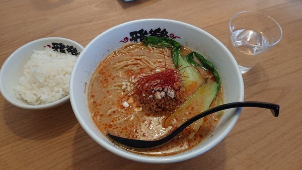 「限定 醤油担々麺 半ライス」@らーめん 雅楽 GARAKUの写真