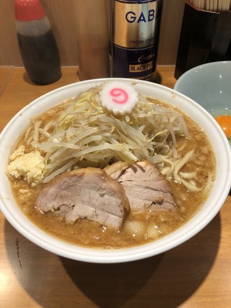 「ラーメン(大)+生たまごW」@麺屋 神工の写真