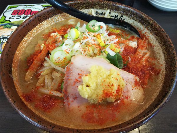 「炙り味噌らーめん ※生姜増し5倍 +一味唐辛子:無料」@麺匠 真武咲弥 松本店の写真