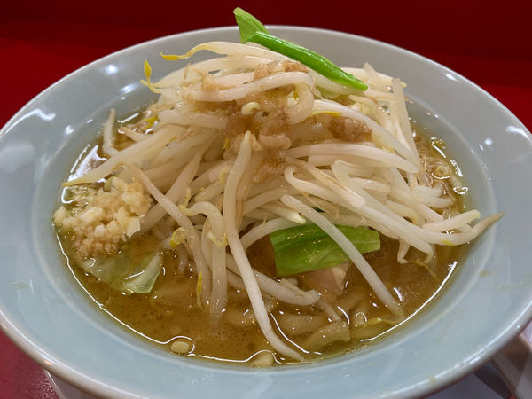 「ラーメン　ちょい野菜　にんにく」@自家製麺 酉の写真