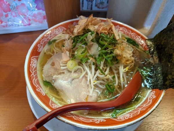 「ゆず塩らーめん　720円+大盛り50円　+チャーシュー丼120円」@ゆず塩らーめん 一兆家の写真