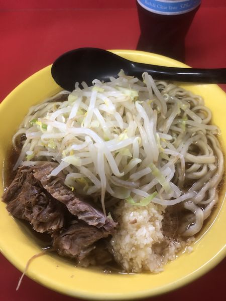 「ラーメン小、麺少なめ」@ラーメン二郎 茨城守谷店の写真