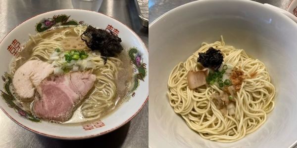 「煮干しらーめん　和え玉（鶏油）」@月曜日は煮干raboの写真