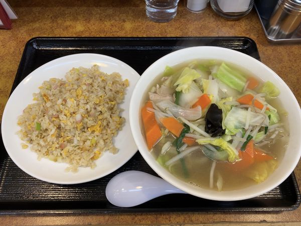 「タンメンセット」@ゆうえん 松戸駅西口店の写真