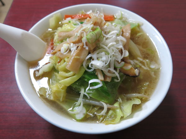 「タンメン(支那筍入)：900円」@栄屋ミルクホールの写真