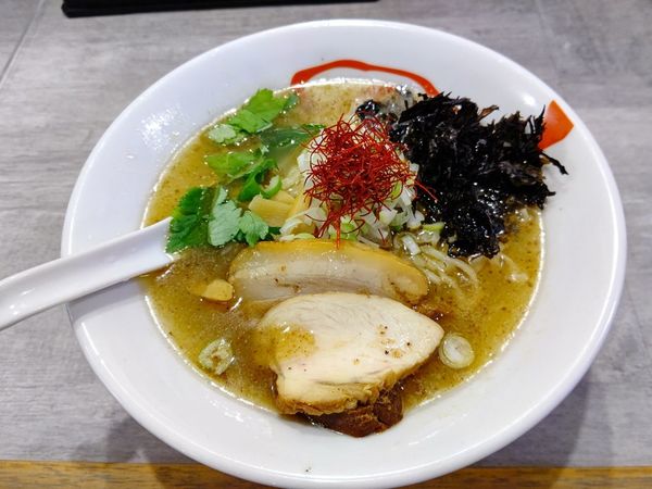 「さば塩らーめん(並盛・150g)880円→500円」@らーめん酒場 福籠 通町店の写真