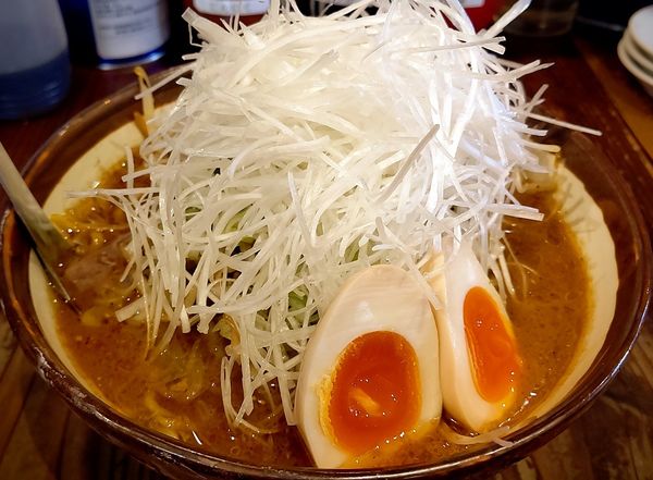 「札幌ねぎ味噌ラーメン&味玉」@横浜らーめん 上州田村家の写真