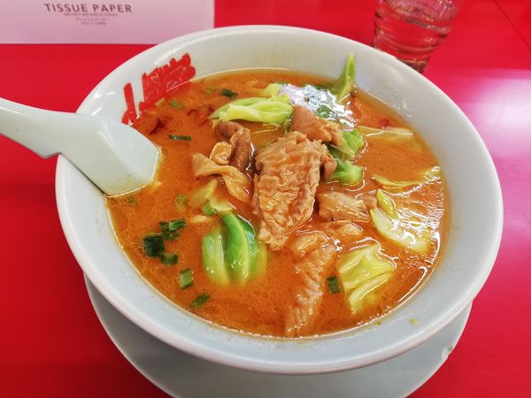 「もつ味噌ラーメン 期間限定」@山岡家 川島店の写真