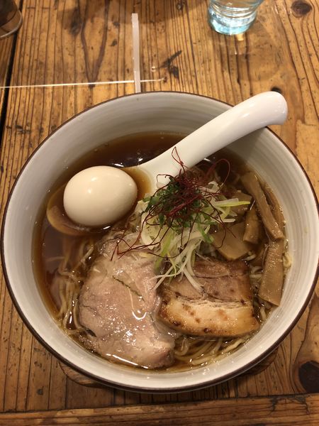 「味玉醤油らぁ麺＋替玉×2」@麺や ひだまりの写真