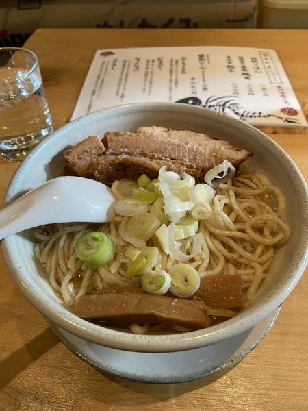 「ラーメンmacro大盛り＋替玉」@人類みな麺類 東京本店の写真