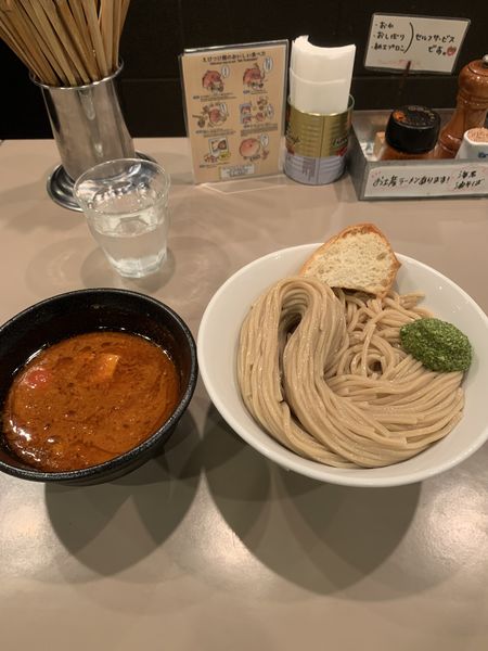 「海老トマトつけ麺」@つけ麺 五ノ神製作所の写真