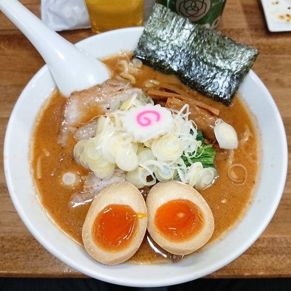 「【限定】味っ噌＋味玉＋COEDO毬花」@オランダ軒の写真