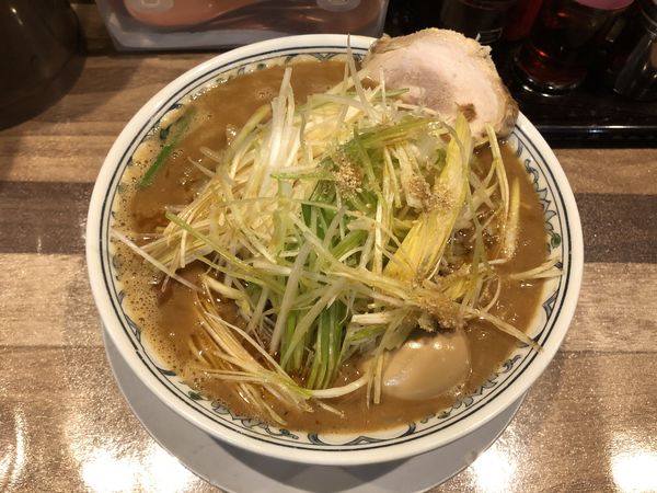 「ネギみそラーメン　味玉」@麺山 長苗代店の写真