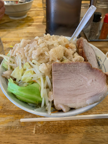 「豚麺　ヤサイマシ」@飯田橋大勝軒の写真