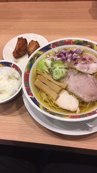 「鷄そば　ランチセット」@麺屋すずきの写真