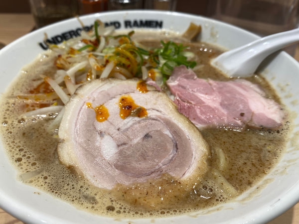 「【限定】魚介豚骨味噌ラーメン」@頑者 UNDERGROUND RAMEN 川越駅店の写真
