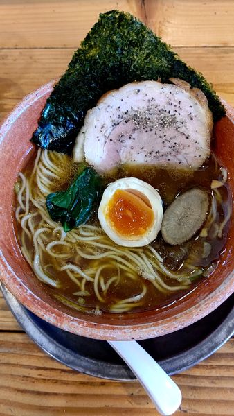 「軽井沢あってり麺　しょうゆ味　858円」@あってりめんこうじの写真