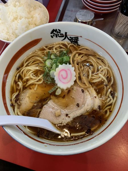 「Aセット(ラーメン、ライス)」@総大醤の写真