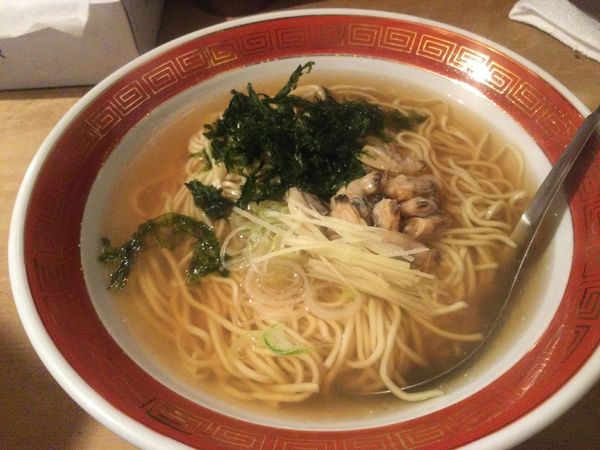 「貝出汁浅利生姜ラーメン(¥900)」@焼き貝あぶさんの写真