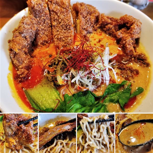 「排骨四川担々麺　1180円」@赤い鯨 人形町店の写真