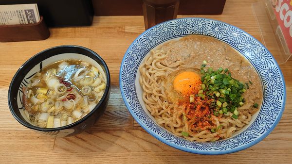 「【限定】かま玉つけそば 1040円 + 追い飯 50円」@中華そば専門 とんちぼの写真