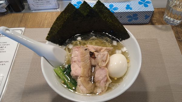 「特製昆布の塩気らー麺¥1100-」@昆布の塩らー麺専門店 MANNISH 東日本橋店の写真