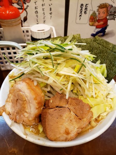 「小ラーメン　海苔Ｗ　生姜　葱」@麺屋 歩夢の写真