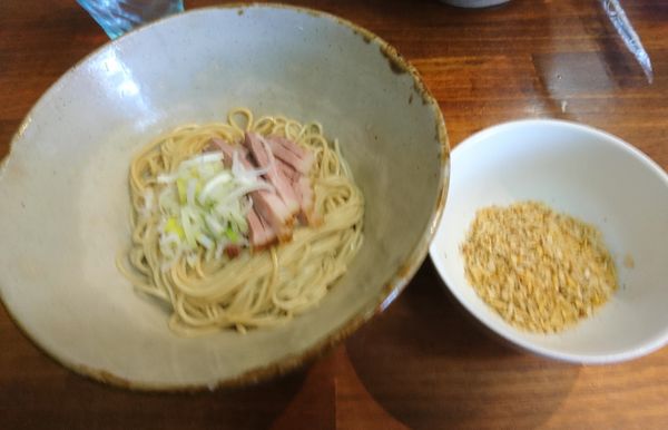 「和え玉+スパイシー金沙」@塩らーめん 千茶屋の写真
