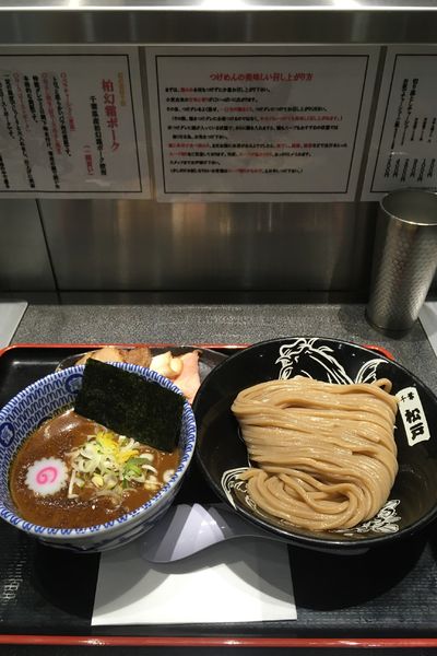 「濃厚つけ麺＋柏幻霜ポーク」@松戸富田麺絆の写真