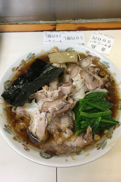 「青島チャーシュー＋ほうれん草50＋チャーシュー100」@青島食堂 秋葉原店の写真