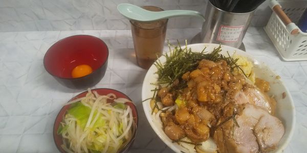 「小汁なし900円」@麺屋 歩夢 金沢八景店の写真
