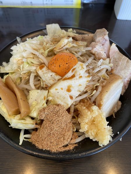 「まぜそば」@麺屋 一心の写真