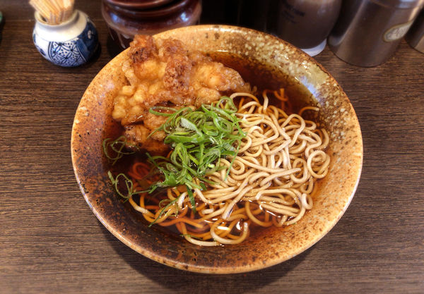 「げそ天そば(490円)」@三松 青砥店の写真