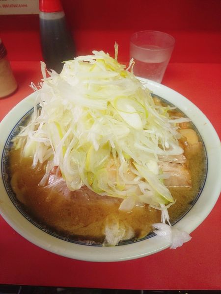 「小ラーメンネギトッピング」@ラーメン二郎 桜台駅前店の写真
