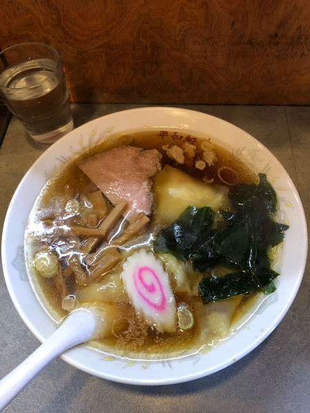 「ワンタンメン　650円」@平和軒の写真