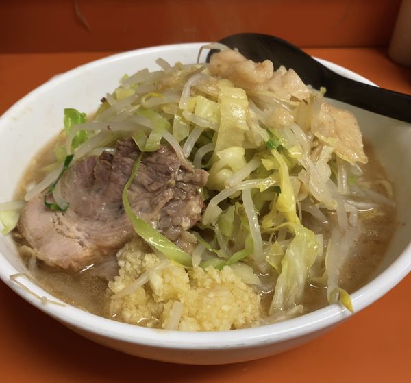 「少なめラーメン＋和っ！カレー」@ラーメン二郎 相模大野店の写真