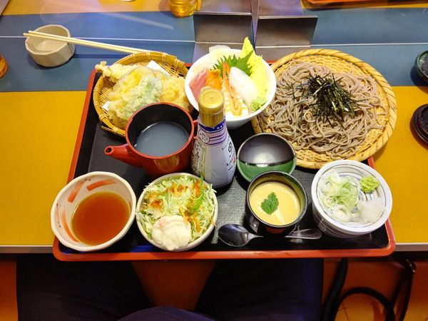 「寿司ランチ(冷たいそば)1,100円」@十割そば そばいちの写真