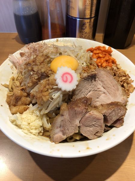 「まぜそば(大)」@麺屋 神工の写真