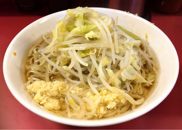 「【裏ヒバジ】楓モーニング　少なめ(ニンニク)」@ラーメン二郎 ひばりヶ丘駅前店の写真