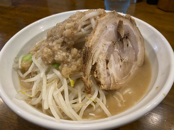 「爆麺小(やさい、みぞれ、ニンニク少し)」@爆麺亭 所沢店の写真