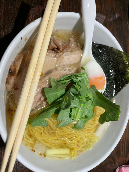 「塩ラーメン　ネギ油」@宗家一条流がんこラーメン 十八代目の写真